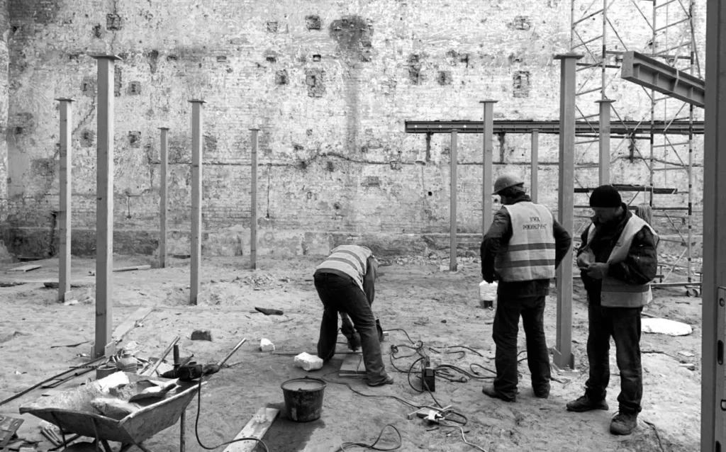 Construction work stage